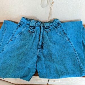 Roper Vintage Ocean Blue High Waist Straight Leg Pocketless Jeans